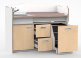 Tangara commode 155 cm met meeliftend sanitair en 2 laden1